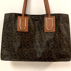 CK Unlined Monogram East/West Boxed Tote